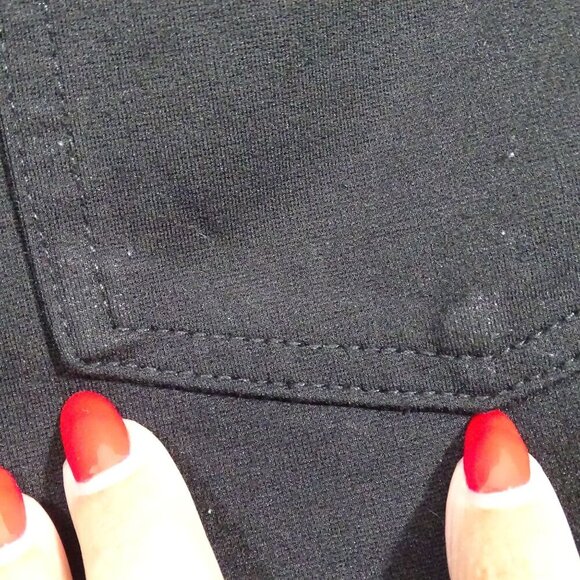 Time And Tru Black Soot Leggings Skinny Pants Women Size 10 Back Pockets ONLY - Picture 14 of 14